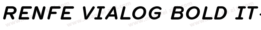 RENFE VIALOG BOLD IT字体转换